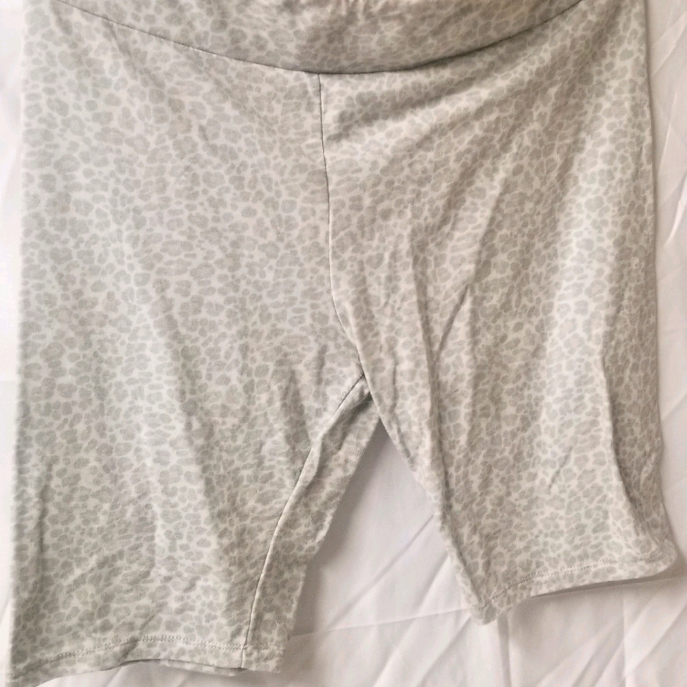 Cheetah print biker shorts